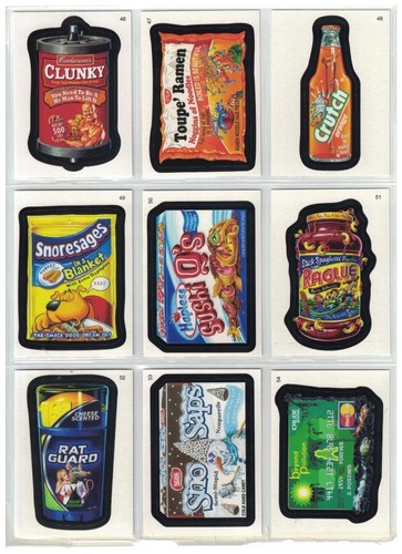 2009 WACKY PACKAGES ALL NEW SERIES 7 COMPLETE SET OF 55 BLACK BORDER CARDS ANS 7 - Picture 6 of 8