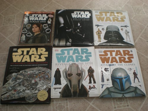 Menge 6 Star Wars Visuelle Anleitungen Wörterbuch Querschnitte Sith Klone