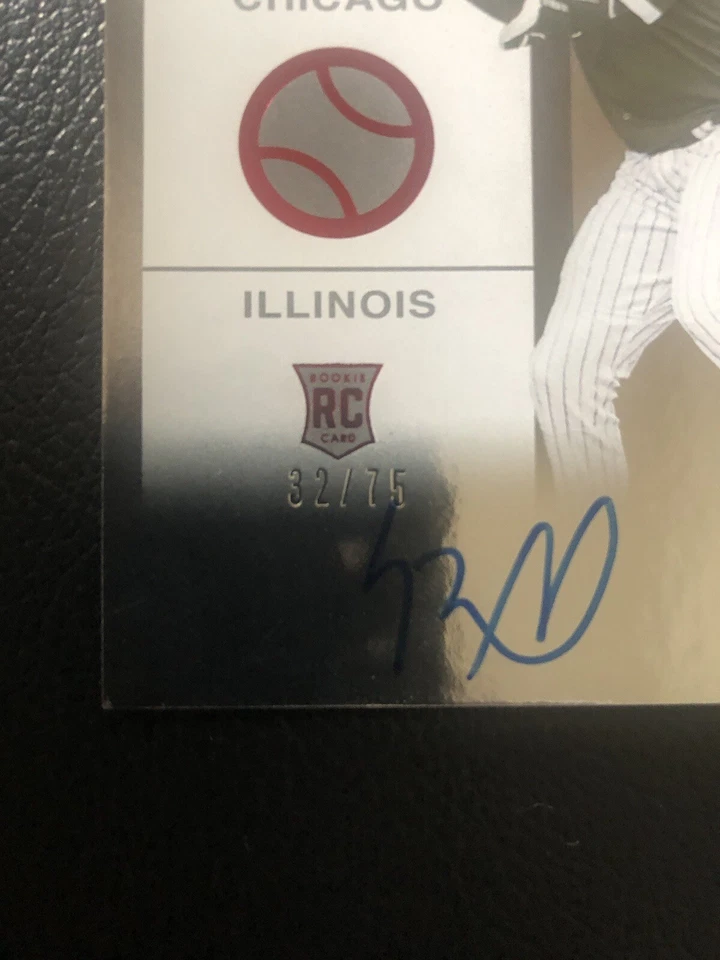 Luis Robert 2020 Panini Contenders Red Draft Ticket Rookie Auto /75 - Image 3 of 4
