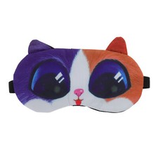 1 Pc Portable Cat Sleep Mask for Hotel Blue Orange
