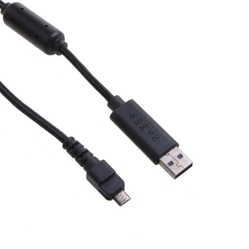 10ft USB Cable Wire Line Cord for Razer Gaming Controller Gamepad Raiju PS4 - 第 2/5 張圖片