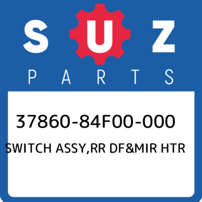 37860-84F00-000 Suzuki Switch assy,rr df&mir htr 3786084F00000, New Genuine OEM 