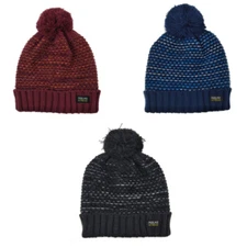 Polar Extreme Woman's Insulated Sherpa Lined Thermal Winter Hat with Pom Pom