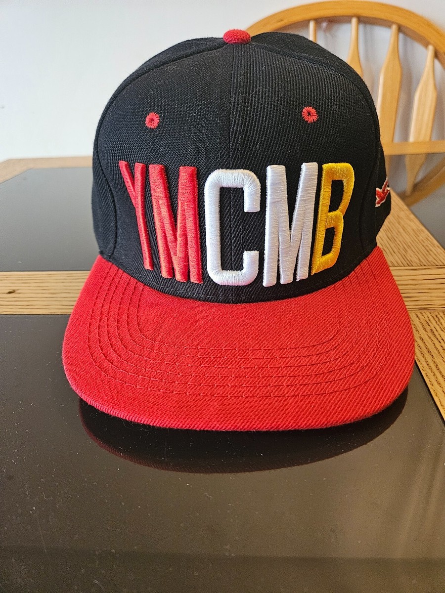 Mens YMCMB Red and Black Snapback Cap (Adjustable Size) UK