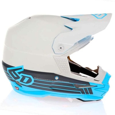 6D ATR-1 MX Helm Split Cyan