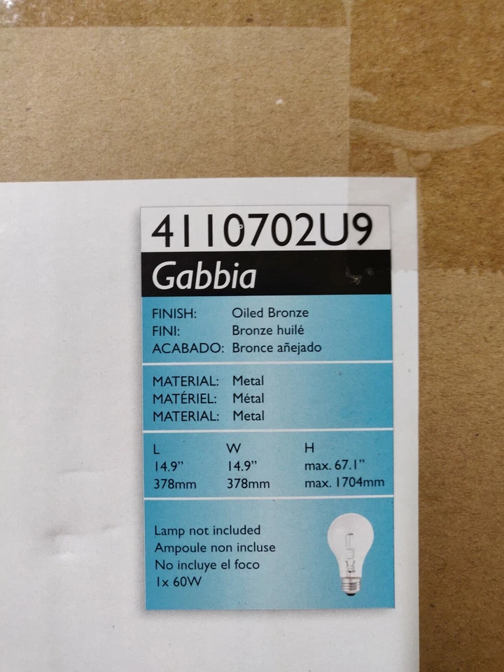 Philips Gabbia 4110702U9 Lámpara Colgante Bronce Engrasado Foto 3 de 4