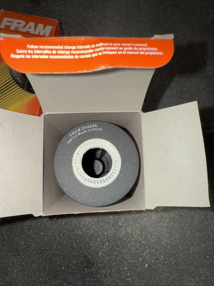 Conjunto de 2 filtros de óleo de motor Fram CH6848 compatível com modelos MERCEDES-BENZ 1990-2004 - Imagem 2 de 3