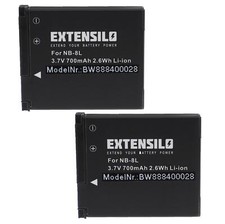 2x Akku für Canon PowerShot A3350 IS A3300 IS 700mAh 3,7V
