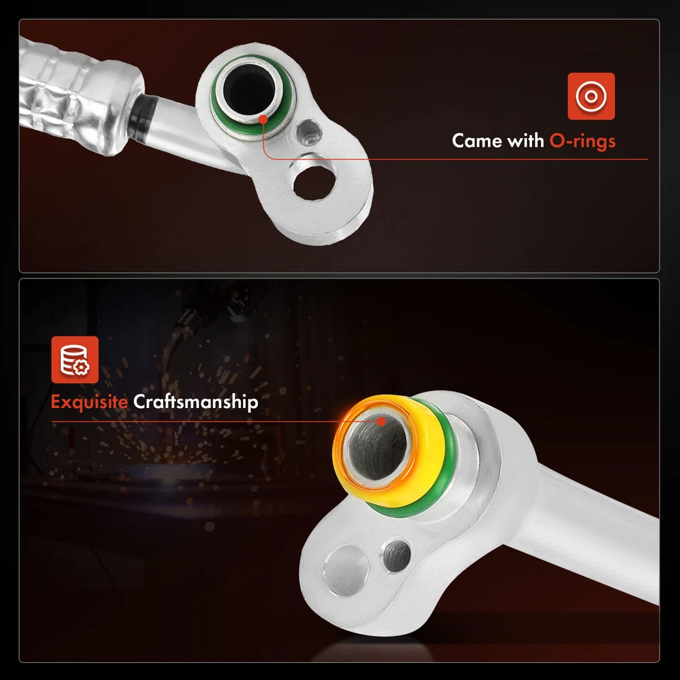 1pc AC A/C Discharge Line Hose Assembly for Mercedes-Benz C300 C350 E350 GLK350 - Image 3 of 4