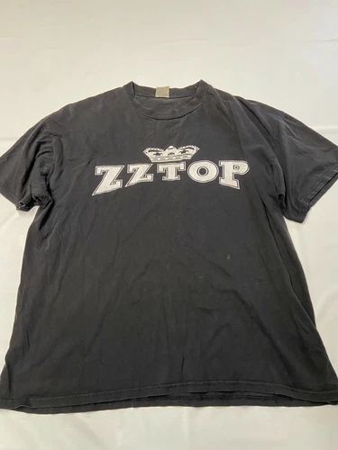 Mens CYGNUS Black Vintage ZZ Top Tower Top Tours Concer 1990s vintage concert t-shirt, vintage, size XL, single stitch, B+ condition