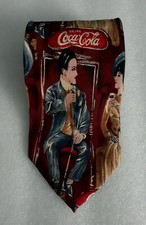 Coca Cola Men's Silk Neck Tie Excellent condition Made un Korea Free Shipping