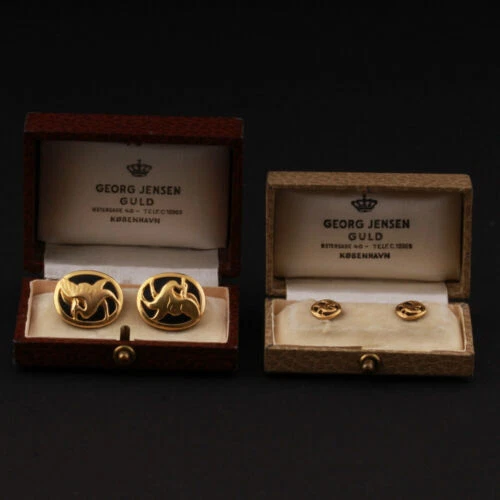 Gemelos Oro Amarillo Georg Jensen para hombres