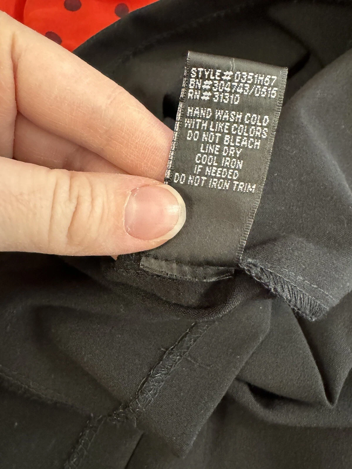 Abito donna Alyx rosso e nero a pois taglia 8