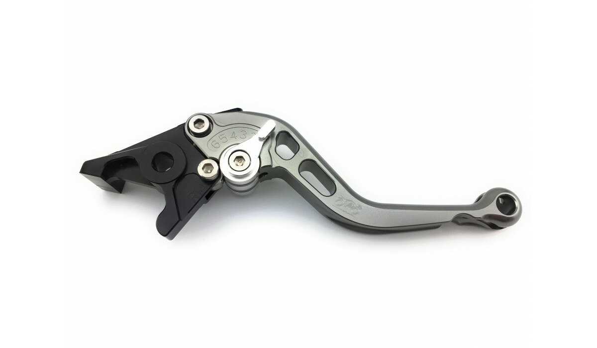 Leviers courts CNC titane DUCATI Hyperstrada 821 pour réduire la fatigue