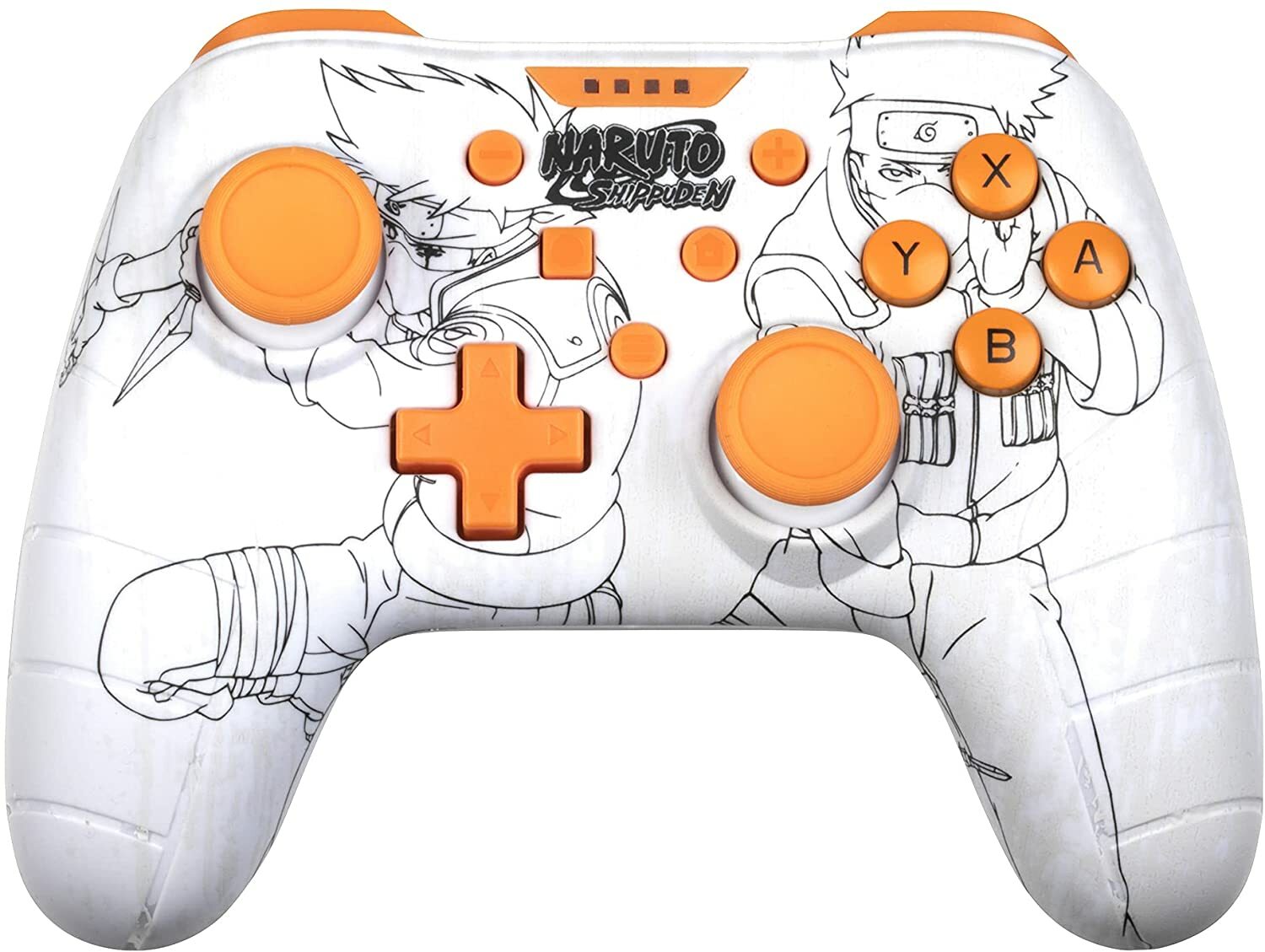 Manette filaire Naruto Konix sans batterie pour jouer sans coupure sur PC Windows et Switch
