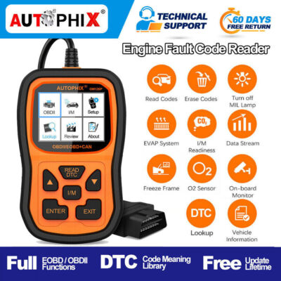 AUTOPHIX OM126P OBD2 Scanner Check Engine Light Code Reader Car Diagnostic Tool