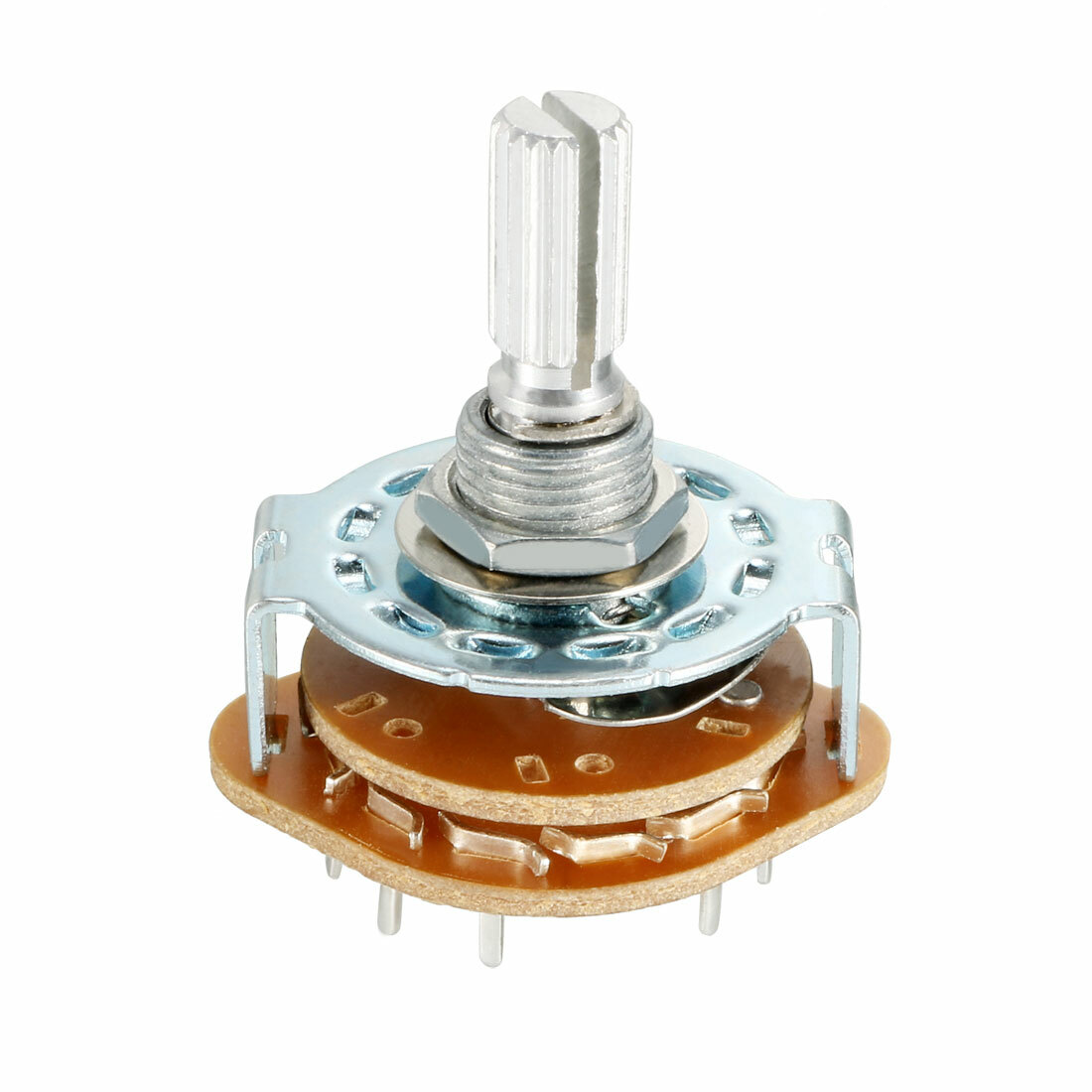 Uxcell 5-Pack 2-Pole 6-Position Channel Selector Rotary Switch – 14 Terminals, Plastic & Metal Build