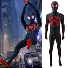 Upgraded Spiderman Across the Spider-Verse Jumpsuit Cosplay Costume Halloween US