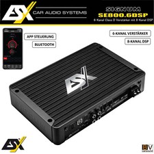 ESX SE800.6 DSP 6-Kanal DSP-Verstärker 8-Kanal Soundprozessor 6 x 80/125 an 4/2Ω