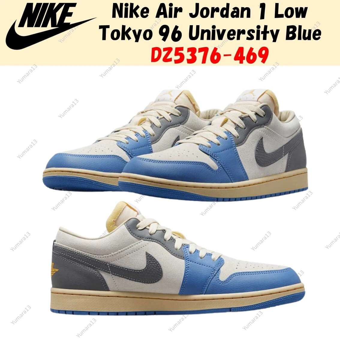 Nike Air Jordan 1 Low Tokyo 96 University Blue DZ5376-469 Size US 4-14 Brand New