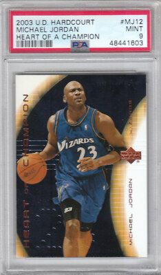 2003 UD Hardcourt Heart Of A Champion Wizards MICHAEL JORDAN #MJ12