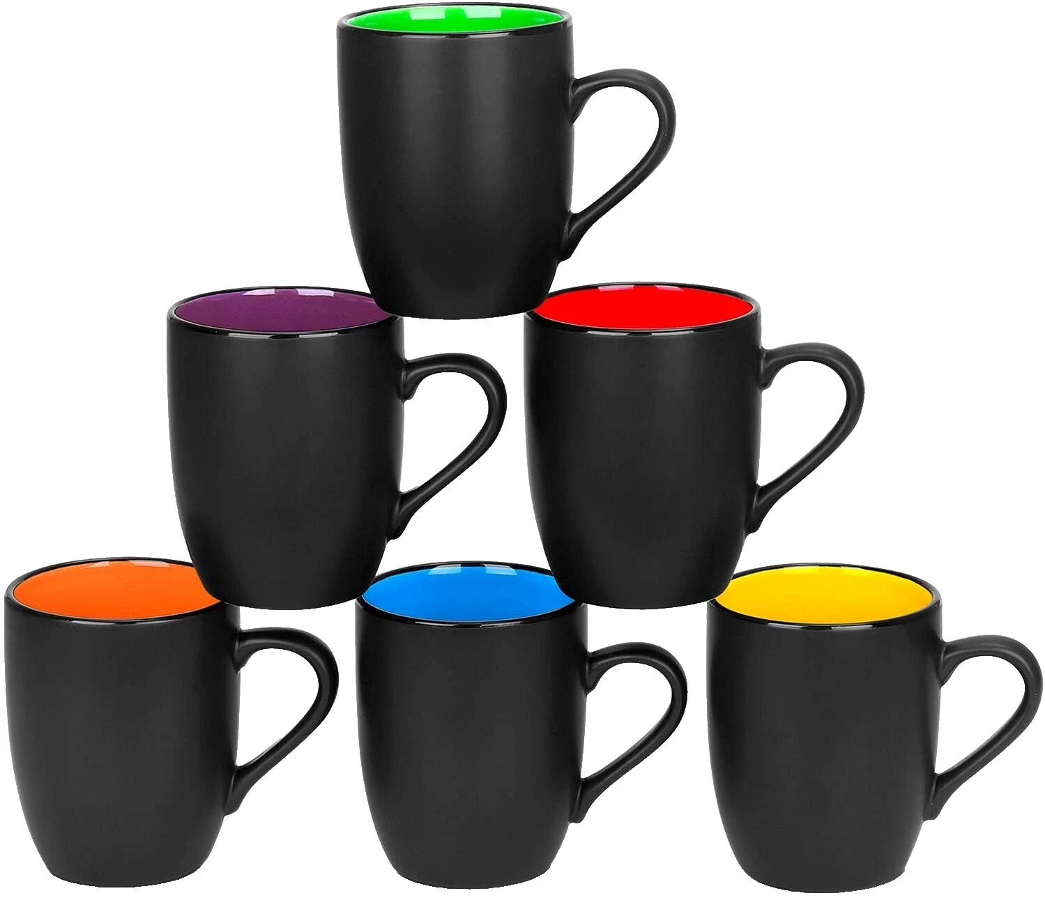 Black Coffee Mug Set Mugs