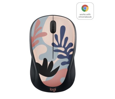 Compact Wireless Mouse, 2.4 GHz with USB Unifying Receiver, Coral Reef