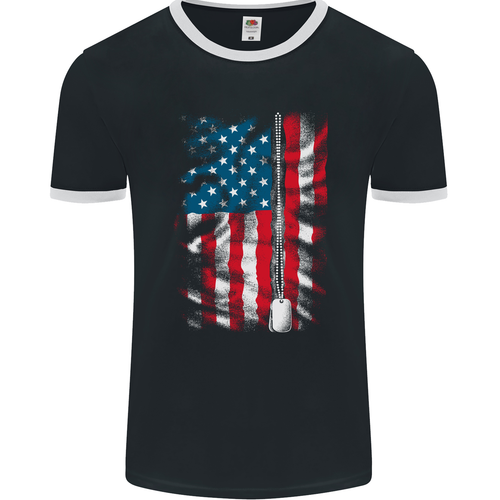 T-Shirt Homme à Manches Courtes Imprimé 3D Drapeau Américain - Style Été Décontracté Grandes Tailles