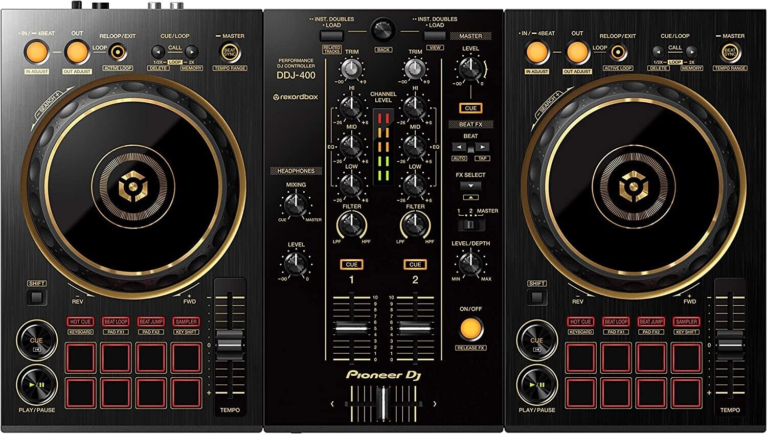 Pioneer DDJ-400 Limited Gold 2-Channel DJ Controller 2ch DDJ400 DDJ-400-N