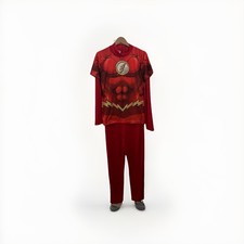 The Flash Halloween Costume Men s Size Medium Full Body Jumpsuit Embroidered