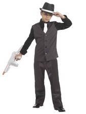 Lil Gangster 1920s-Style Costume For Kids