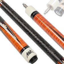 AKLOT Pool Cue Stick 58'' Canadian Maple Pro Billiard Cue 13mm Leather Tip Anti-