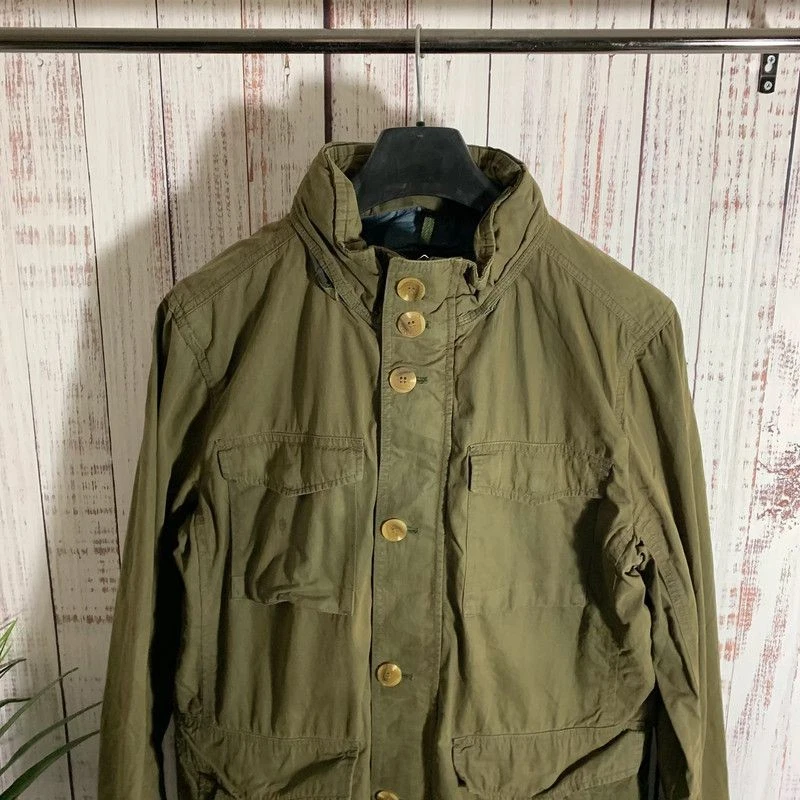 Chaqueta utilitaria de campo para exteriores de algodón verde caqui GAP para mujer talla grande Foto 3 de 4