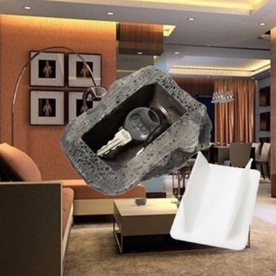 Fake Rock Key Hider Waterproof Dustproof Realistic Shape Safe Stone Key Box For