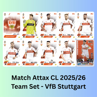 MATCH ATTAX Champions League 2025/2026 25/26- Team Set VfB Stuttgart (10 Karten)