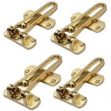 szhdxsy Home Security Door Reinforcement Swing Bar Lock For Kids Golden 4 PCS