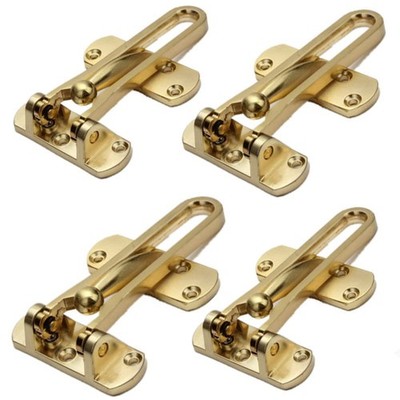 szhdxsy Home Security Door Reinforcement Swing Bar Lock For Kids Golden 4 PCS