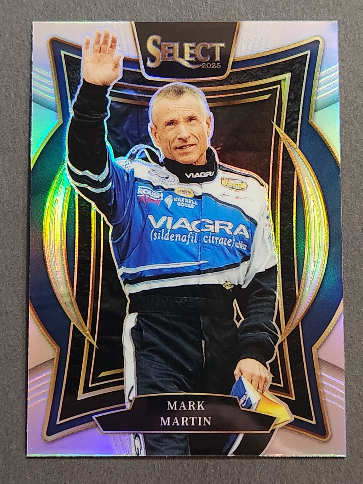 2025 Select NASCAR Racing Grandstand Tier #42 Mark Martin Silver Prizm