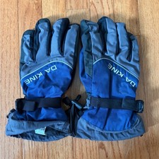 Dakine Mens Blue Grey Snowboard Ski Gloves Winter Tech Gauntlet Cuffs Hytrel