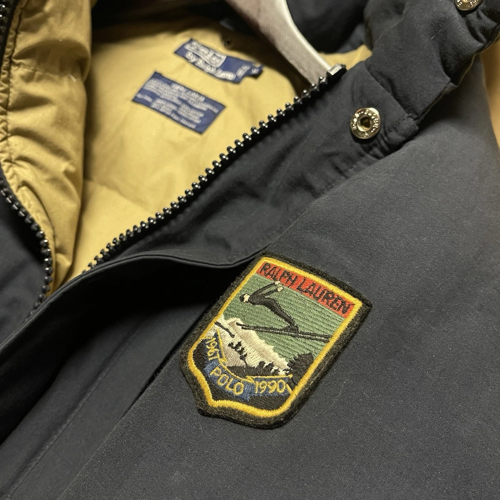 90s Polo Ralph Lauren Downhill Suicide Ski PARKA & LONG BILL USA MADE XL (READ) - product detail image 7