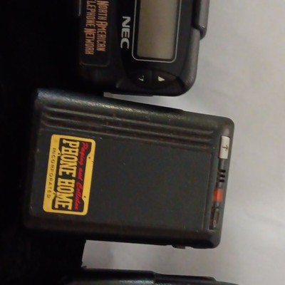 NEC Motorola Phone Home Incorporated Black Pager System Lot of 3 Vintage