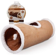 25.6" Cat Tunnel for Indoor Cats, Collapsible Play Tunnel Tube with Peek Hole...