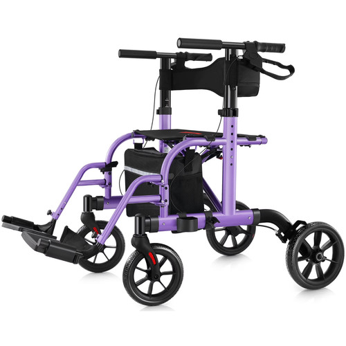 WALK MATE Rollator Walker footrest Tall Walkers Seniors 10" Big Rubber Wheels PP