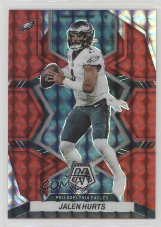 2022 Panini Mosaic Red Mosaic Prizm Jalen Hurts #156 1dm7