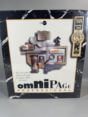 OmniPage Professional 5.0 OCR Software for Windows   New Sealed 1994 Vintage