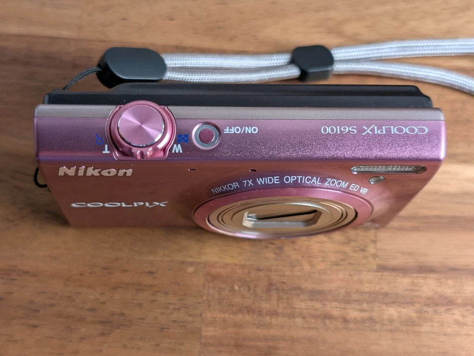 N MINT Nikon COOLPIX S6100 16.0MP Digital Camera 7x Zoom English ok  Japan pink - Image 3 of 4