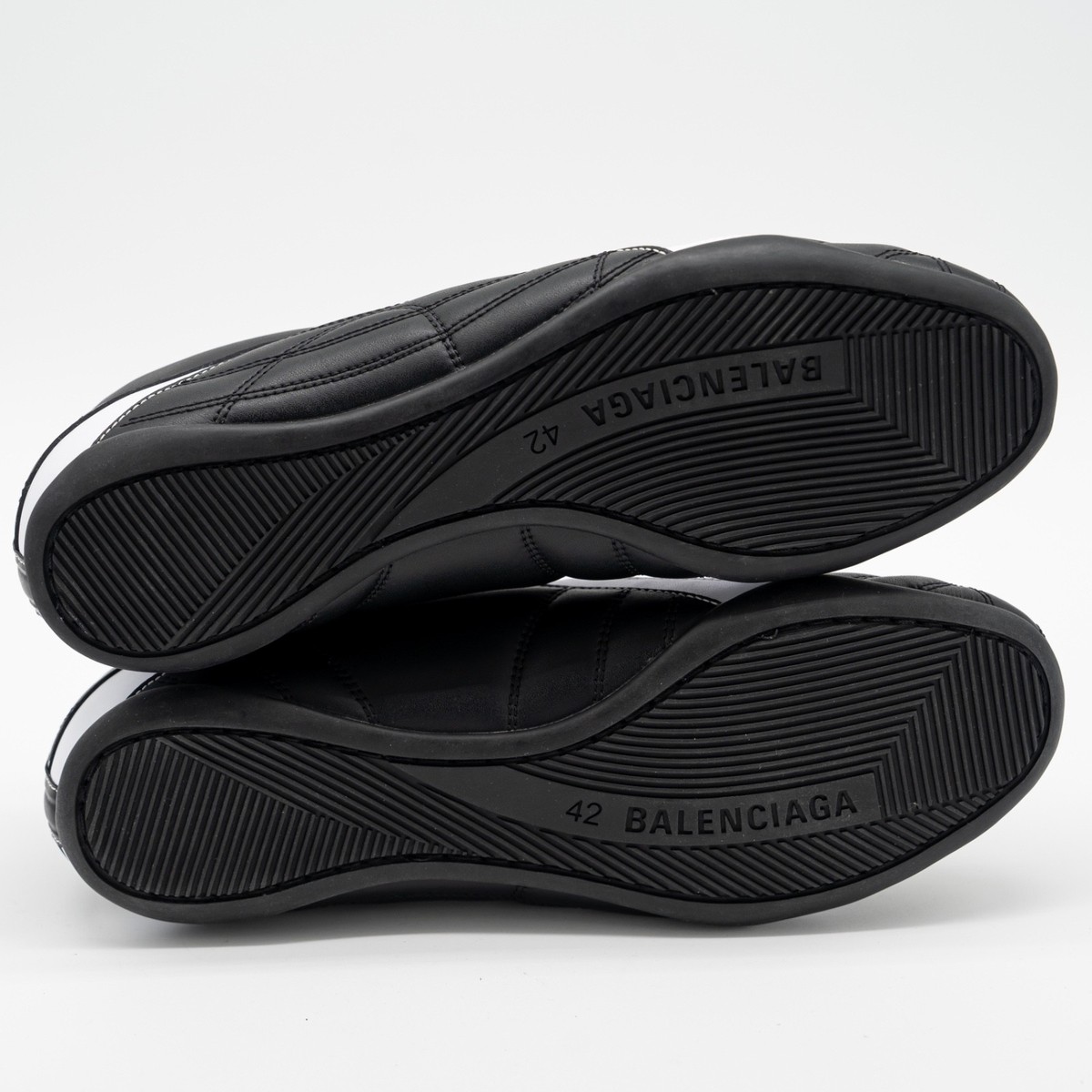 Size 42 - Balenciaga Zen Sneakers Black White Leather | eBay
