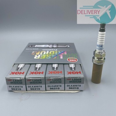 Set of 4 Spark Plugs-Laser Iridium High Ignitability Genuine NGK 96210 DILKAR6T8