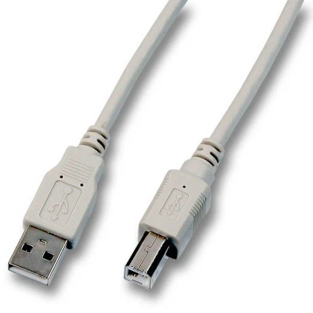 USB 2.0 Anschlusskabel Classic USB A Stecker auf USB B Stecker grau | schwarz 0, - Bild 2 von 2