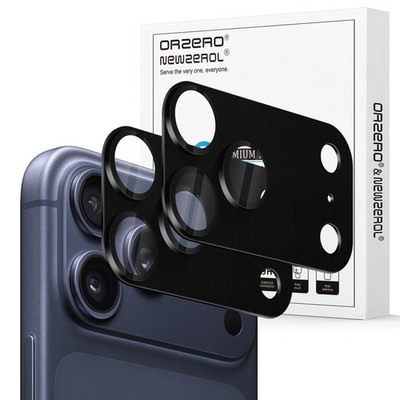 Orzero (2 Pack) Camera Lens Protector Compatible for iPhone 17 Pro, Black 